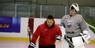 2016 Latvijas U20 hokeja izlases treniņš