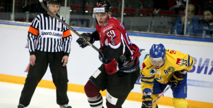 EHC: Latvija - Zviedrija 0:6