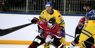 EHC: Latvija - Zviedrija 0:6
