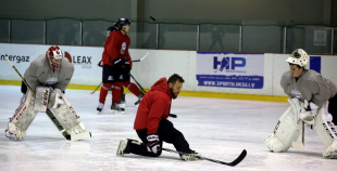 2016 Latvijas U20 hokeja izlases treniņš