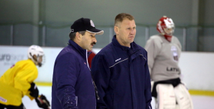 2016 Latvijas U20 hokeja izlases treniņš