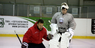 2016 Latvijas U20 hokeja izlases treniņš
