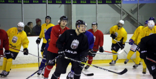 2016 Latvijas U20 hokeja izlases treniņš