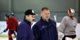 2016 Latvijas U20 hokeja izlases treniņš