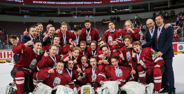 2018 Latvija U-18 uzvar 1 DIV PČ
