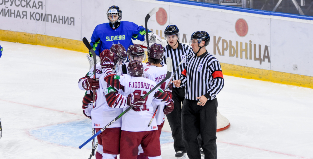FOTO: Latvija - Slovēnija 9:1